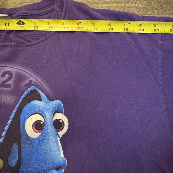 Vintage Disney Pixar Finding Nemo Dory Shirt T-Shirt Purple Graphic Tee Y2K L/XL - Picture 6 of 7